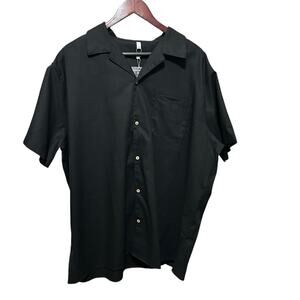 Coofandy Men Black Short Sleeve Button Shirt XXL Preppy Coastal  Resort Wear NEW